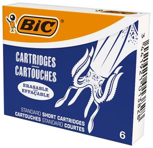 Wkłady BIC do pióra wiecznego krótkie niebieskie 6 szt.. Wydawca: Bic. Multiszop.pl Opakowanie Wkłady BIC do pióra wiecznego krótkie niebieskie 6 szt.