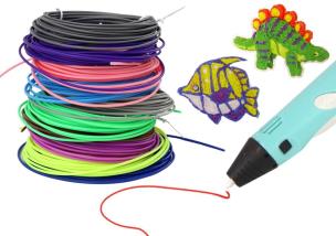 Wkłady do długopisu 3D kolorowe 10szt. Wydawca: Leantoys. Multiszop.pl Opakowanie Wkłady do długopisu 3D kolorowe 10szt