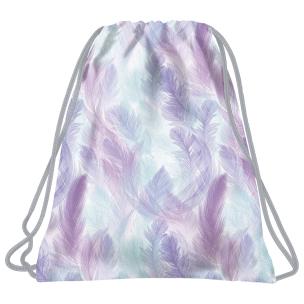 Worek na obuwie Backup 5 model A09 pióra pastelowe. Wydawca: Derform. Multiszop.pl Opakowanie Worek na obuwie Backup 5 model A09 pióra pastelowe