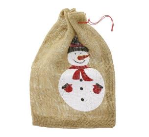 Opakowanie Worek na prezenty bałwanek 36x50cm