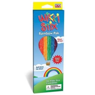 Woskowe sznureczki Rainbow Pak. Wydawca: Wikki Stix. Multiszop.pl Opakowanie Woskowe sznureczki Rainbow Pak