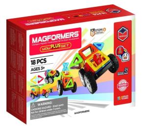 Wow Plus Set 18 elementów. Wydawca: MAGFORMERS. Multiszop.pl Opakowanie Wow Plus Set 18 elementów