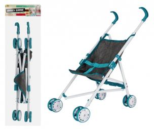 Wózek parasolka dla lalek metalowy szary. Wydawca: Mega Creative. Multiszop.pl Opakowanie Wózek parasolka dla lalek metalowy szary