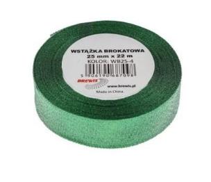 Opakowanie Wstążka brokatowa zielona 25xxx22m
