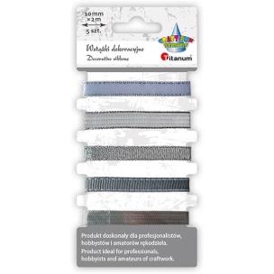 Opakowanie Wstążki 10mm 5x2m srebrne