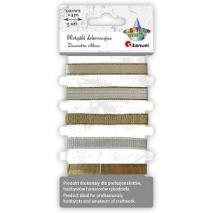 Opakowanie Wstążki 10mm 5x2m złote