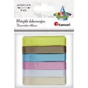 Opakowanie Wstążki satynowe 10mm/2m 6 kolorów