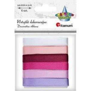 Opakowanie Wstążki satynowe 10mm/2m 6 kolorów