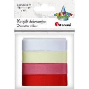 Opakowanie Wstążki satynowe 15mm/2m 6 kolorów