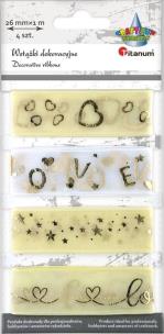 Opakowanie Wstążki z organzy 26mm x1m 4szt