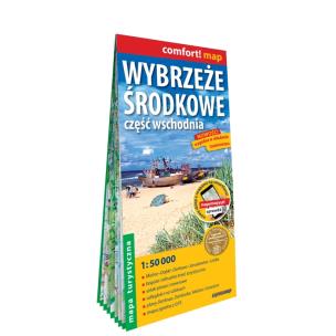 Okładka książki Wybrzeże Środkowe część wschodnia mapa turystyczna 1:50 000