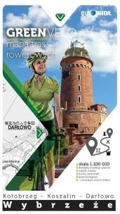 Wybrzeże środkowe Mapa tras rowerowych. Autor: Opracowanie zbiorowe. Multiszop.pl Okładka książki Wybrzeże środkowe Mapa tras rowerowych
