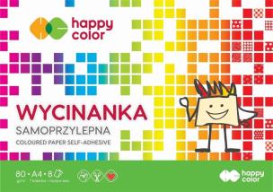 Opakowanie Wycinanka samoprzylepna A4/8K HAPPY COLOR
