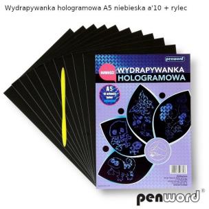 Opakowanie Wydrapywanka hologramowa A5 niebieska
