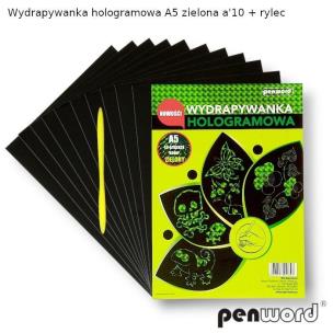 Opakowanie Wydrapywanka hologramowa A5 zielona