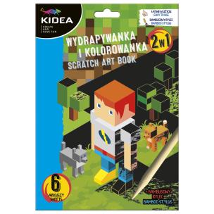 Opakowanie Wydrapywanka i kolorowanka 2w1 Kidea game