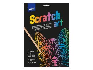 Opakowanie Wydrapywanka szablon A4 Kot + 2 kartki