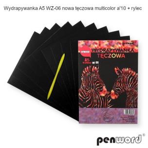 Opakowanie Wydrapywanka tęczowa A5 10 arkuszy WZ-06