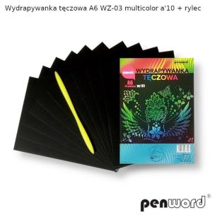 Opakowanie Wydrapywanka tęczowa A6 multicolor WZ-03