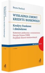 Okładka książki Wykładnia umowy kredytu bankowego w.2