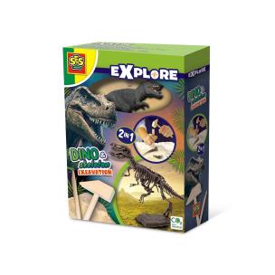 Wykopaliska dinozaurów i szkieletów 2w1. Wydawca: SES Creative. Multiszop.pl Opakowanie Wykopaliska dinozaurów i szkieletów 2w1