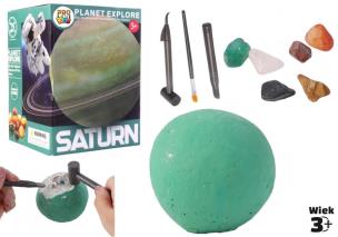 Wykopaliska minerałów planeta Saturn. Wydawca: Pro Kids. Multiszop.pl Opakowanie Wykopaliska minerałów planeta Saturn