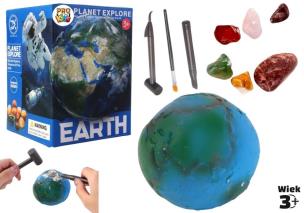 Wykopaliska minerałów planeta Ziemia. Wydawca: Pro Kids. Multiszop.pl Opakowanie Wykopaliska minerałów planeta Ziemia