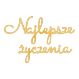 Wykrojnik - Najlepsze życzenia. Wydawca: Dalprint. Multiszop.pl Opakowanie Wykrojnik - Najlepsze życzenia