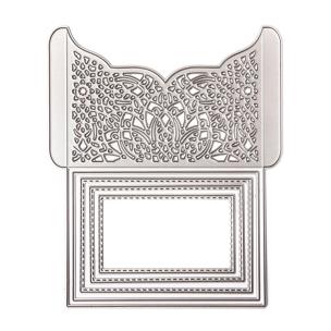 Wykrojnik - Składane zaproszenie 12,1cm x 14,4cm. Wydawca: Dalprint. Multiszop.pl Opakowanie Wykrojnik - Składane zaproszenie 12,1cm x 14,4cm