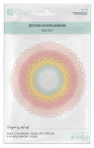 Opakowanie Wykrojniki - koła z falbanką 5szt