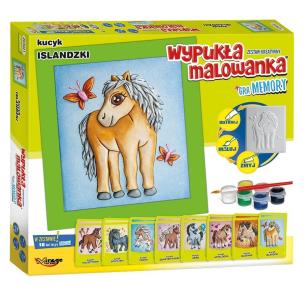 Opakowanie Wypukła malowanka Kucyk Islandzki + gra memory