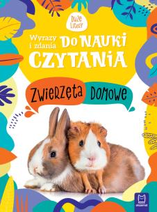 Okładka książki Wyrazy i zdania do nauki czytania. Duże litery. Zwierzęta domowe