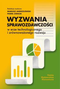 Okładka książki Wyzwania sprawozdawczości w erze technologicznego i zrównoważonego rozwoju