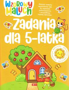 Wzorowy maluch. Zadania 5-latka. Autor: Opracowanie zbiorowe. Multiszop.pl Okładka książki Wzorowy maluch. Zadania 5-latka