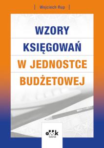 Okładka książki Wzory księgowań w jednostce budżetowej