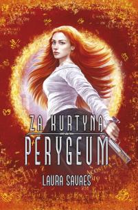 Za kurtyną: Perygeum. Autor: Laura Savaes. Multiszop.pl Okładka książki Za kurtyną: Perygeum