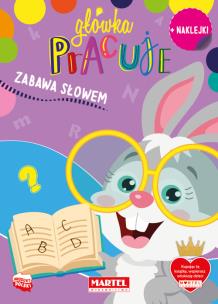 Okładka książki Zabawa słowem z naklejkami. Główka pracuje