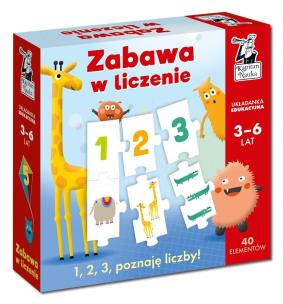 Okładka książki Zabawa w liczenie. Układanka edukacyjna 3-6 lat