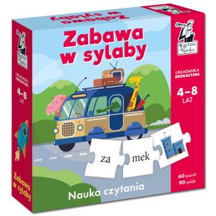 Okładka książki Zabawa w sylaby. Układanka edukacyjna 4-8 lat