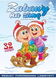 Okładka książki Zabawy na zimę. Kolorowanka