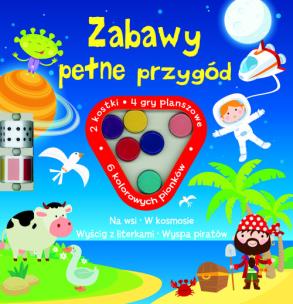 Zabawy pełne przygód. Autor: Katarzyna Łączyńska. Multiszop.pl Okładka książki Zabawy pełne przygód