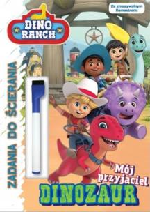 Okładka książki Zadania do ścierania. Dino ranch. Część 1