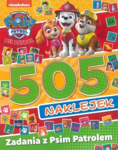 Okładka książki Zadania z Psim Patrolem Psi Patrol 505 naklejek. Część 2