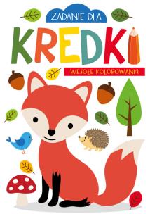 Okładka książki Zadanie dla kredki. Wesołe kolorowanki