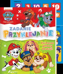 Zadanie Przyklejanie. Psi Patrol gotowy do akcji. Autor:   Praca zbiorowa. Multiszop.pl Okładka książki Zadanie Przyklejanie. Psi Patrol gotowy do akcji