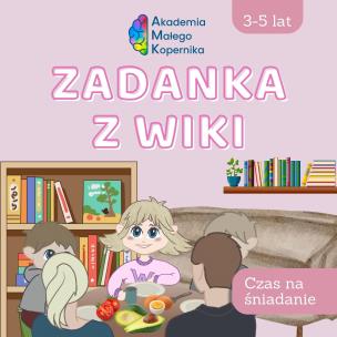 Okładka książki Zadanka z Wiki. Czas na śniadanie