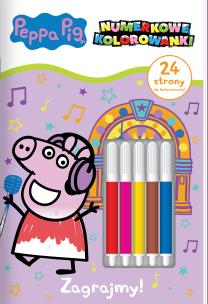 Okładka książki Zagrajmy! Świnka Peppa. Numerkowe kolorowanki
