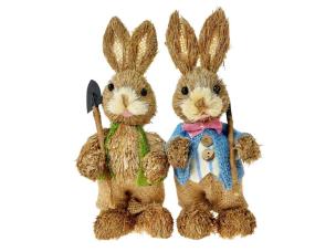 Opakowanie Zając słomiany 25cm MIX