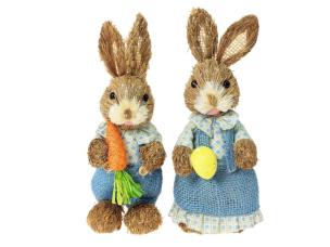 Opakowanie Zając słomiany 25cm MIX