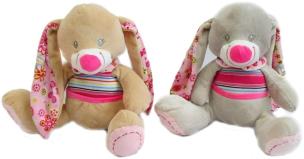 Opakowanie Zajączek baby z grzechotką 18cm MIX